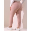 Agnes Orinda Women's Plus Size Mid Rise Stretch Washed Skinny Denim Jeans - 4 of 4
