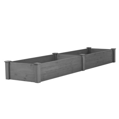 LOVMOR Over Ground Raised Garden Bed 96x28x10'', Large Long Planter Box for Outdoor, Tool-Free Assembly