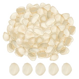 Unique Bargains Silk Party Decoration Artificial Flower Petals 400 Pcs Beige - 1 of 4
