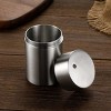 Premium Stainless Steel Toothpick Holders Set, SUS304 Brushed Surfaces, Elegant Cylinder Design Matte Finish - 4 of 4