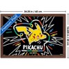 Trends International Pokémon: Colorful Doodle - Pikachu Framed Wall Poster Prints - 3 of 4