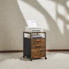 Filing Cabinet with Wheels, File Cabinet, 2 Drawers - 3 of 4