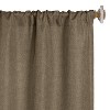Classic Linen Design Room Darkening Semi-Blackout Curtains, Set of 2 by Blue Nile Mills - 2 of 4