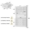 Famapy Wooden Sideboard Food Pantry Storage Cabinet with 3 Drawers 13 Shelves and Bottle Rack - 3 of 4