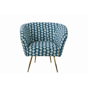 Ashby Accent Chair Teal - HomePop, Blue