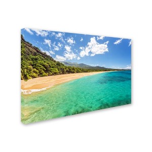 Trademark Fine Art -Pierre Leclerc 'Makena Beach Maui' Canvas Art - 1 of 3