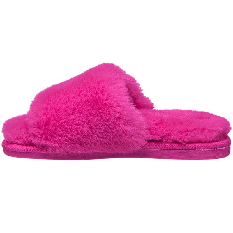 Aeropostale Women's Open Toe Fuzzy Slippers with Cushioned Comfort, 3 of 6