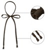 Allegra K Women's Self-tied Adjustable Solid Color Bow Tie - 4 of 4