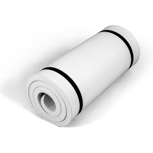 Extra Thick 1-Inch Yoga Mat, High Density Non-Slip Exercise Mat with Strap for Home Gym, Pilates, Workouts, Multiple Size Options - 1 of 4