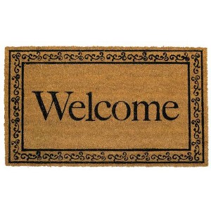 Briarwood Lane Everyday Coir Doormat 30x18 Welcome Natural Fiber Coir Doormat - 1 of 2