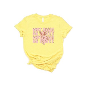 Simply Sage Market Women's Don't Worry Be Hoppy Stacked Short Sleeve Graphic Tee - 1 of 3