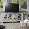Galano Mirrored 4-Door TV Stand with Concealed Storage 68.2" W × 17.2" D × 29.3" H - 4 of 4