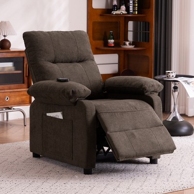 Recliner Chair for Elderly Seniors-Power Reclining Chair with 8-Point Massage & Heating,Chenille Accent Relaxing Chair for Living Room, Bedroom