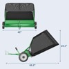 Tow Behind Lawn Sweeper, 42 Inch Wide Sweeping Path with 12 cu ft Large Capacity Hopper, Heavy Duty Adjustable Brush Height for Yard, Lawn Cleanup - 2 of 4