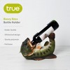 True Boozy Bass Polyresin Wine Bottle Holder - Table Top and Counter Wine Rack, Animal Home Decor - Set of 1, Green, Holds 1 Standard Wine Bottle - 2 of 4