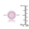 Slickblue Women’s Classic 0.3ct White/Pink Cat's Eye Ring, with Pave Set Accents, Perfect for Any Occasion, Sizes 5-10 - 3 of 4