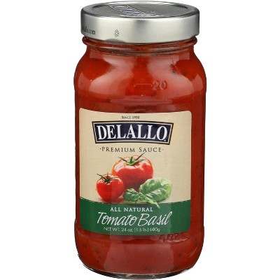 Delallo Sauce Tomato Basil - Case Of 12 - 24 Oz : Target