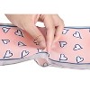 Allegra K Women's Silky Ribbon Heart Print Skinny Scarves Long Hairband Handbag Wrap 10x96cm/4x38" 1 Pc - 4 of 4