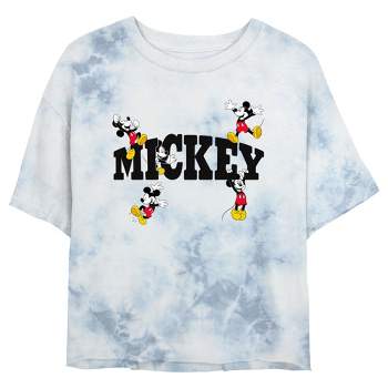 Junior's Women Mickey & Friends Varsity Character Name T-Shirt