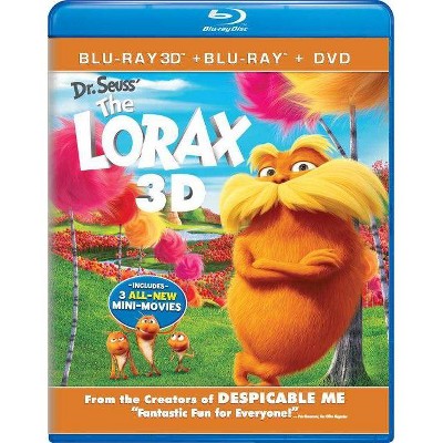 Dr. Seuss' The Lorax (3D + 2D) (Blu-ray + DVD + Digital)