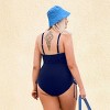Women's Alluring One-Piece Swimsuit with Criss-Cross Back Detail - Cupshe - 3 of 4