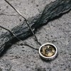Pavilion Gift Company - In Memory Golden Shadow Crystal - 17"-19" Engraved Rhodium Plated Austrian Element Necklace - Necklaces - 3 of 4