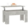 vidaXL Coffee Table Concrete gray Engineered wood Medium Sliding Top - 4 of 4