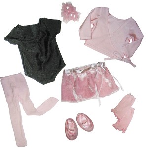 Sophia’s Complete Ballet Leotard and Sweater Set for 18" Dolls, Light Pink - 1 of 4