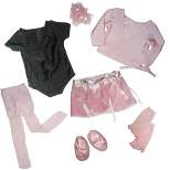 Sophia’s Complete Ballet Leotard and Sweater Set for 18" Dolls, Light Pink