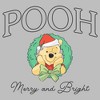 Girls Winnie the Pooh Merry and Bright Christmas Wreath T Shirt - 2 of 4