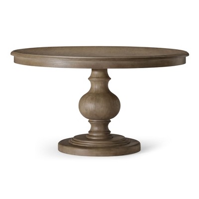 Maven Lane Zola Traditional Round Wooden Dining Table in Antiqued Finish