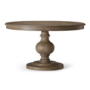 Maven Lane Zola Traditional Round Wooden Dining Table in Antiqued Finish - 1 of 4