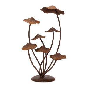 Bronze Metal Mushroom Garden Accent 17"H - 1 of 3