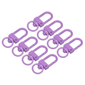 Unique Bargains DIY Craft Key Organization Lobster Claw Lanyard Swivel Clasps 1.3" x 0.51" 8 Pcs - 1 of 4