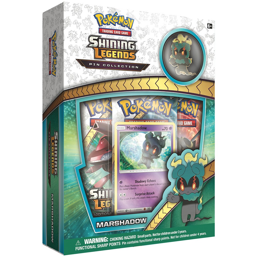 Pokemon Trading Card Game Shining Legend Marshadow Pin Collection