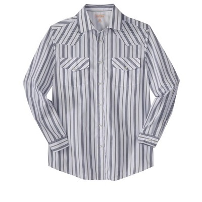 Boulder Creek by KingSize Men's Big & Tall Tall Western Snap Front Shirt