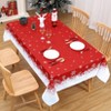 Holiday Party Tablecloth - Merry Christmas Print for Dining Room/Kitchen Decor - 2 of 4