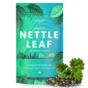 Cederberg Tea Company Nettle Leaf Herbal Tea, USDA Organic, Non-GMO, Eco-Friendly and Caffeine Free - 100 Compostable Tea Bags - 1 of 4
