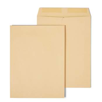 Staples Gummed Catalog Envelopes 9"L x 12"H Brown 100/Box (SPL194969) ST50190-CC