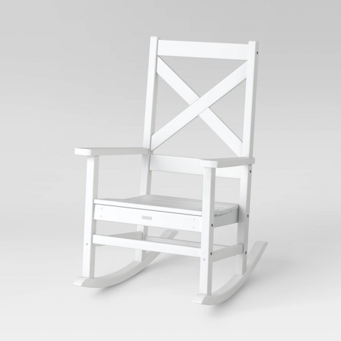 Shawboro Polywood Patio Rocking Chair, Target White Fur Rocking Chair
