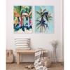 Kate & Laurel All Things Decor 23"x33" 2pc Sylvie Surf and Sand Tropical Palms Framed Canva by Rachel Christopoulos Set White - 4 of 4