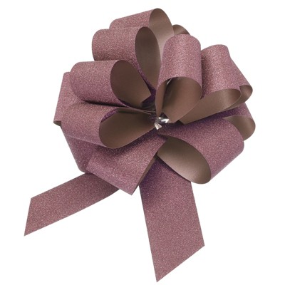 Unique Bargains Sparkly Large Pull Bow Glitter Gift Wrapping Ribbon for Wedding 10 Pcs