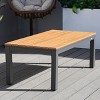 Moda Furnishings 43.3"*23.6"*16.6" Outdoor Patio Aluminum Rectangle Coffee Table - 2 of 4