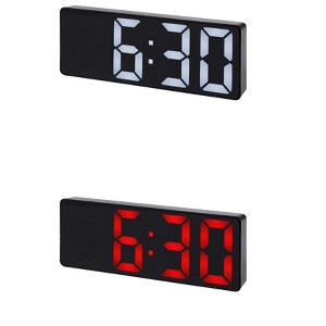 REGALWOVEN 2 Pcs Small Digital Corded Dimmable Electric Alarm Clock 6.3 x 2.4 x 1 Inches - 1 of 4
