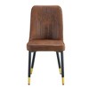 PAGED Modern Dining Chairs Upholstered Dining Room Chairs Kitchen Chairs with Metal Legs for Dining Room, Kitchen - 2 of 4