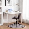 CAVINAS Eldon Diamond Tufted Adjustable Swivel Office Chair, Velvet Swivel Office Chair, Home Office Desk Chairs, Adjustable Swivel Task Chair - 3 of 4