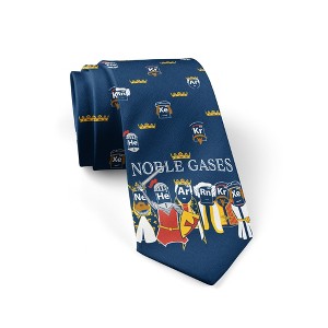 Crazy Dog T-Shirts Noble Gases Necktie Funny Neckties for Men Science Teacher Tie Mens Novelty Neckties - 1 of 4