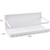 KOVOT Set of 2 Magnetic Spice Racks For Kitchen, Refrigerator, Washing Machine Or Microwave Oven. Organizer Shelf for Spices Jars & Containers - 2 of 4