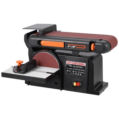 TROPOW 4"x36" Belt & 6" Disc Sander - 1/2HP Woodworking Bench Sander with Cast Iron Base for DIY & Professional Use (1-Pack, Gray)