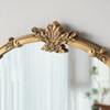 30" x 31" Round Wall Mirror, Gold Finish, Decorative Leaf Crest, Rococo Inspired-- Frevyn - 3 of 4